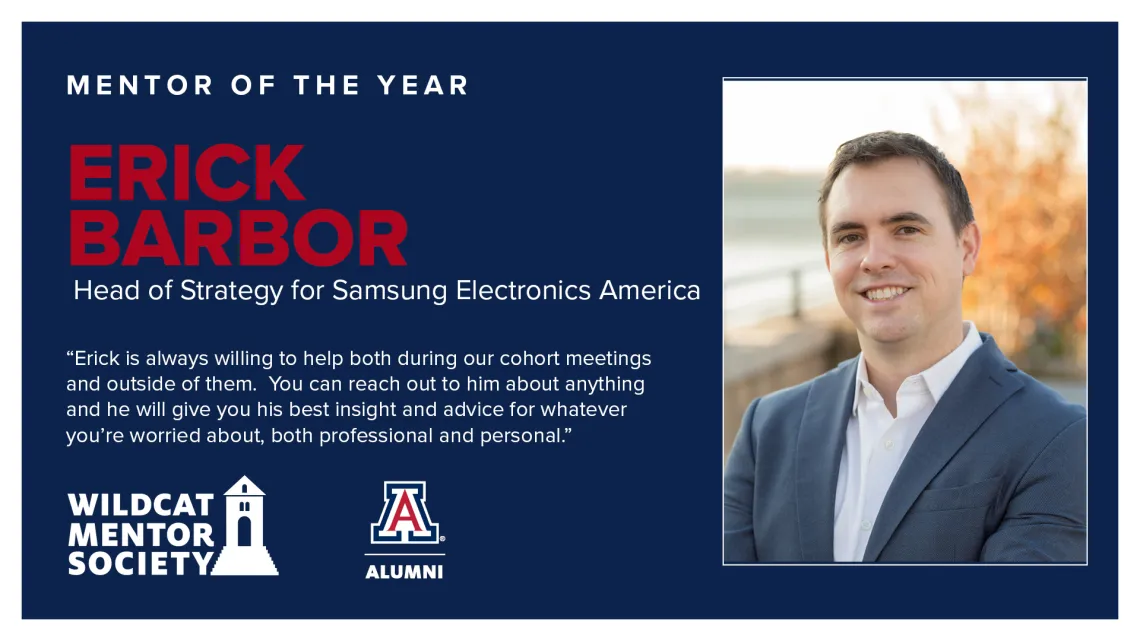 Mentor of the Year Erick Barbor